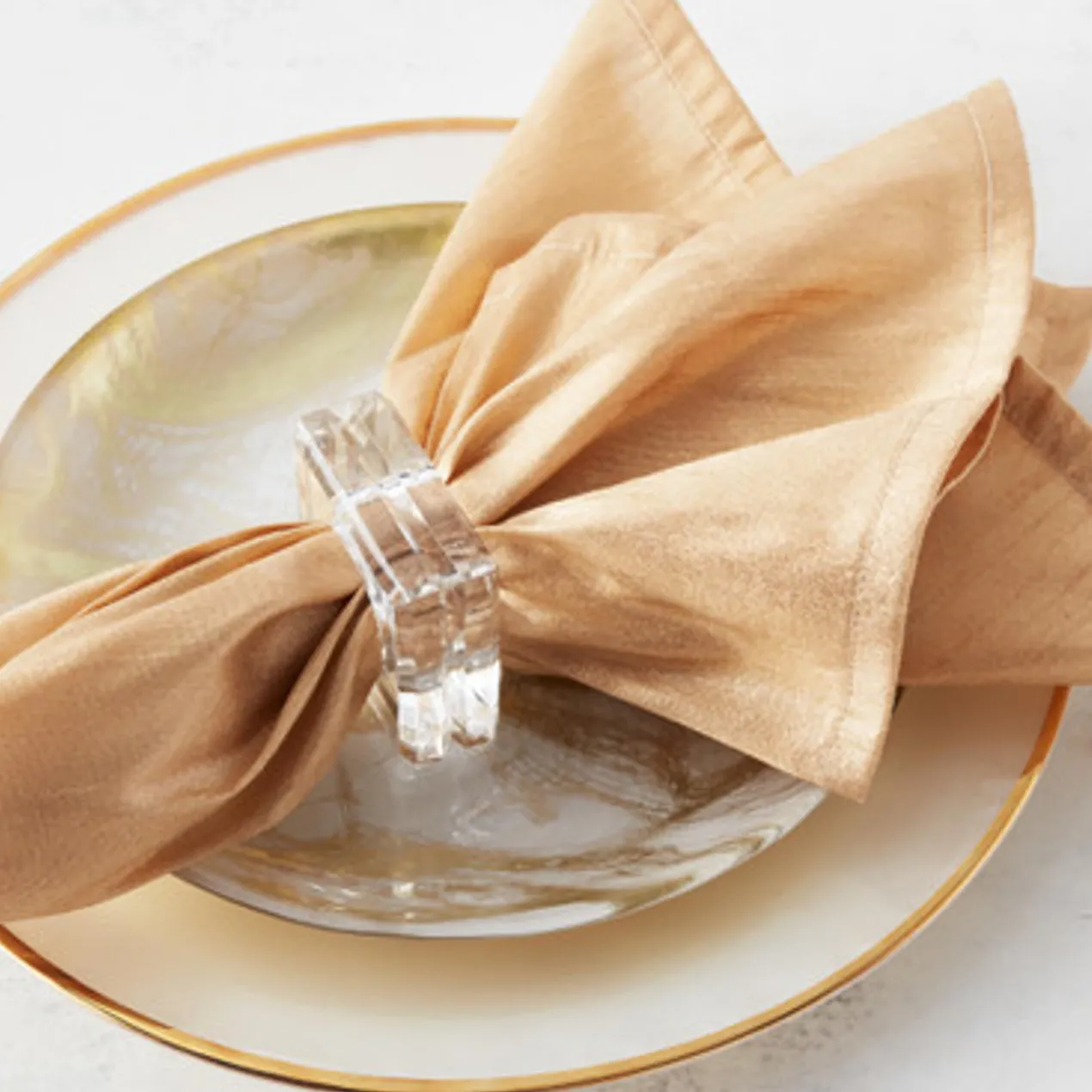 Acrylic Napkin Ring - Set of 4