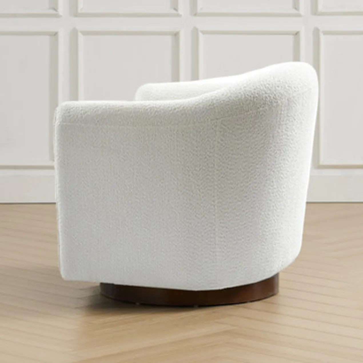 Adrian Swivel Chair - Ivory