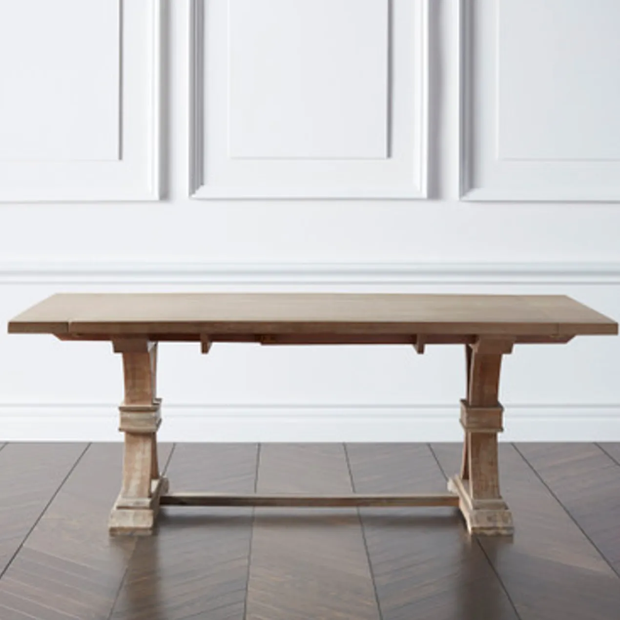 Archer Wash Oak Extending Dining Table