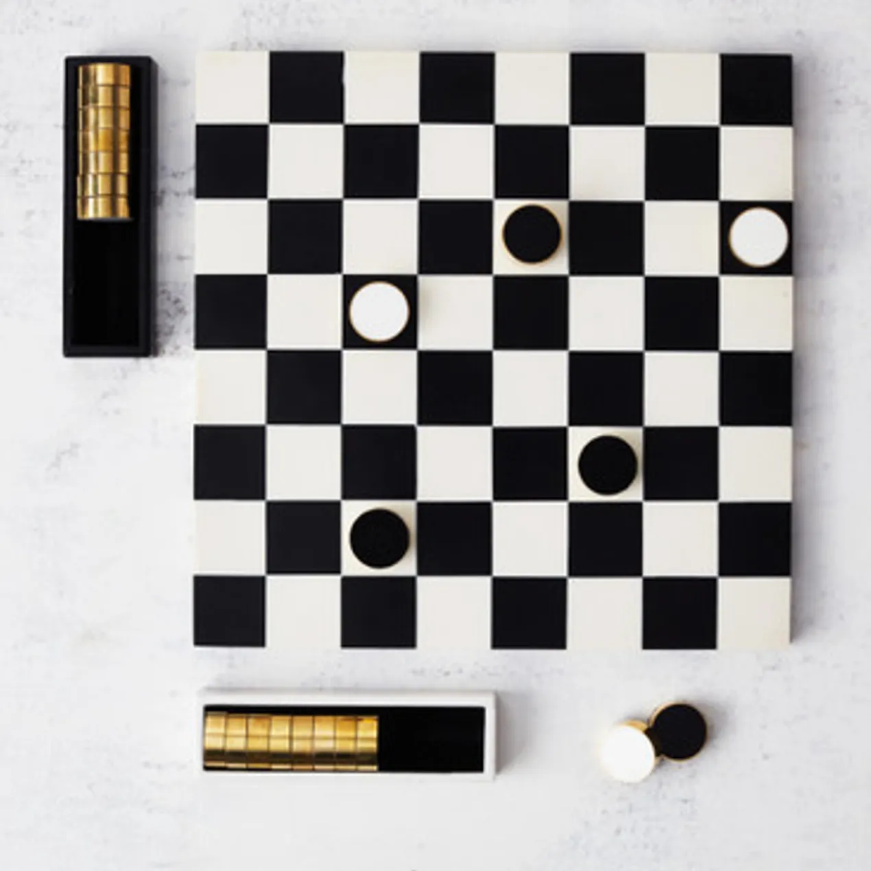 Black And White Checkers