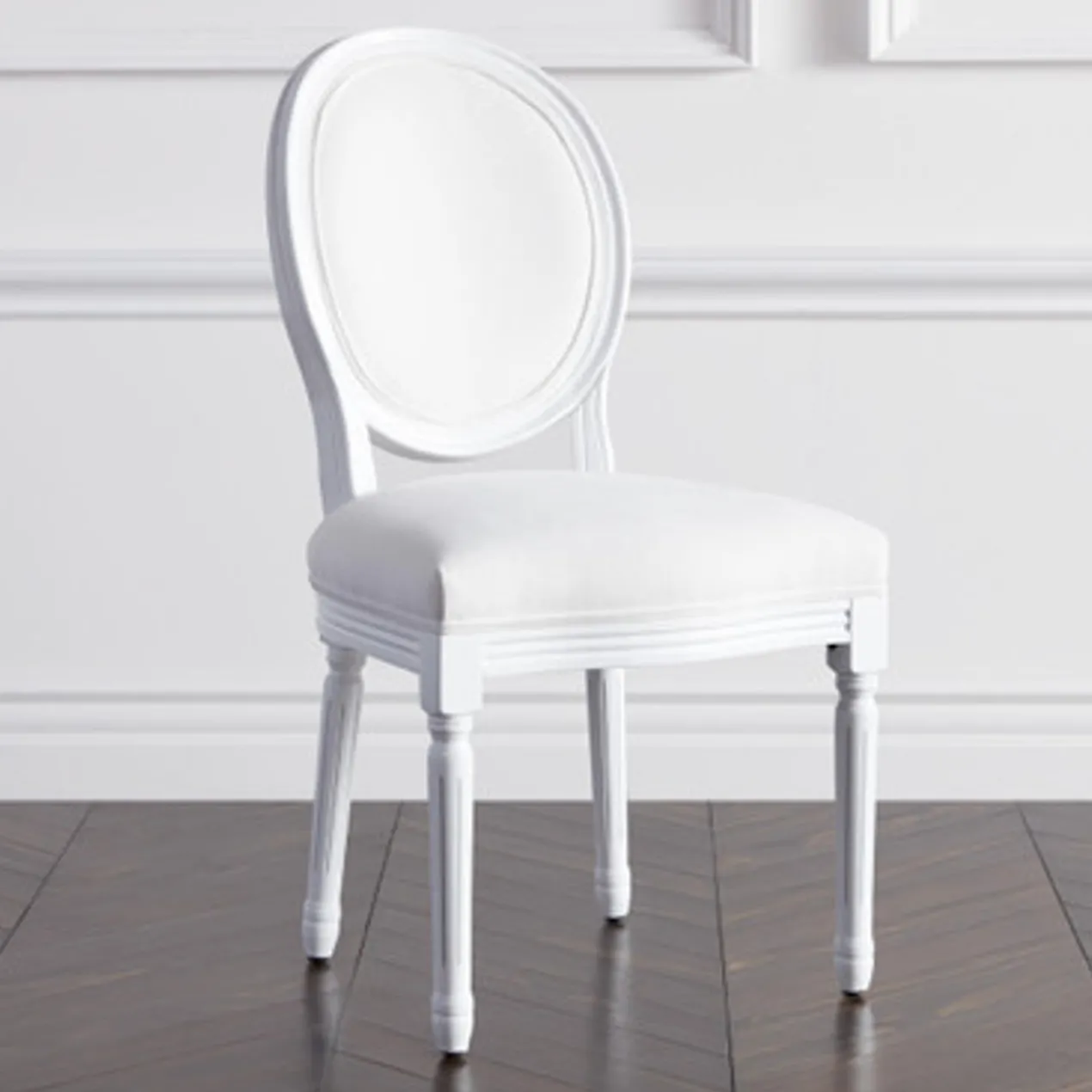 Camille Dining Chair - High Gloss White