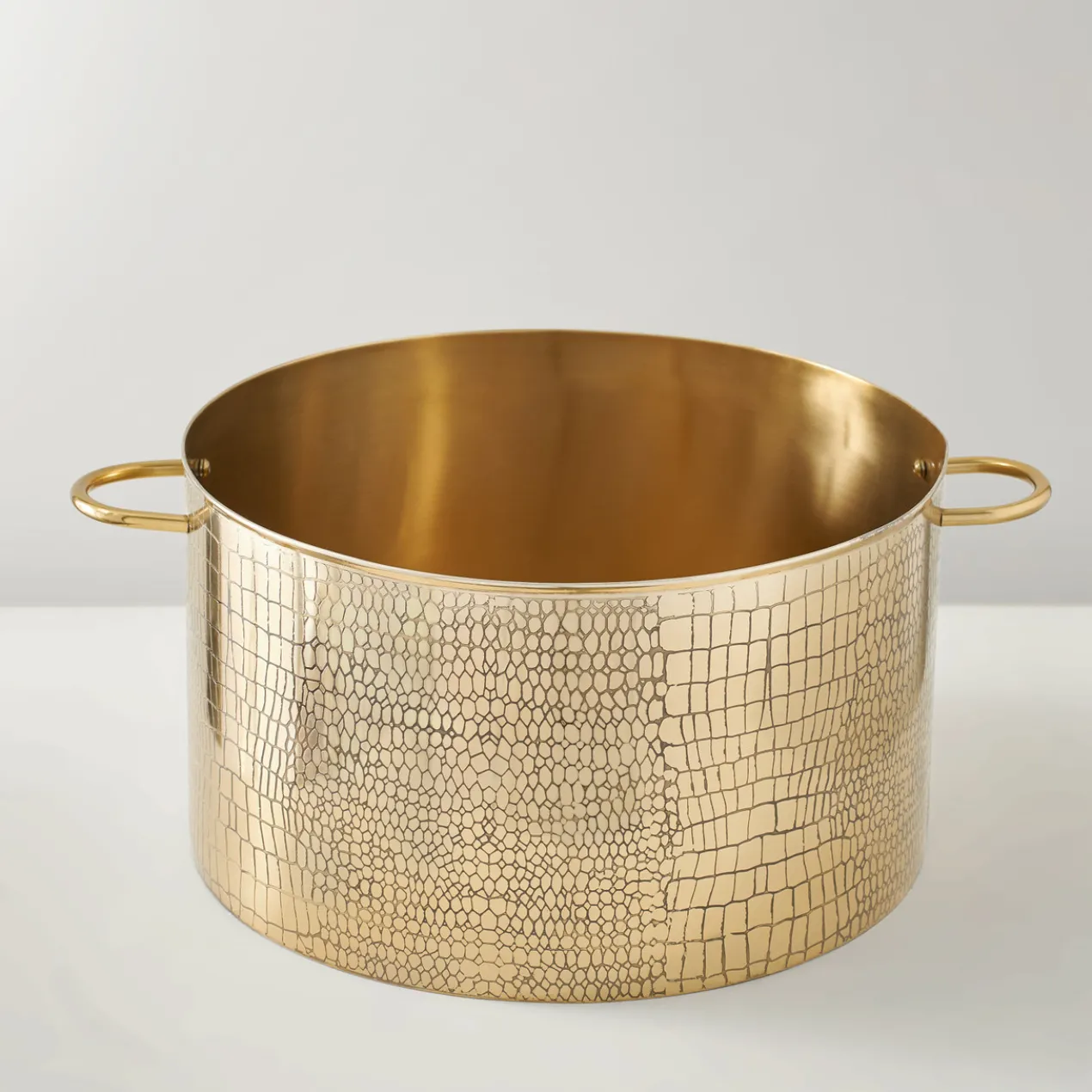 Croc Embossed Wine Bucket