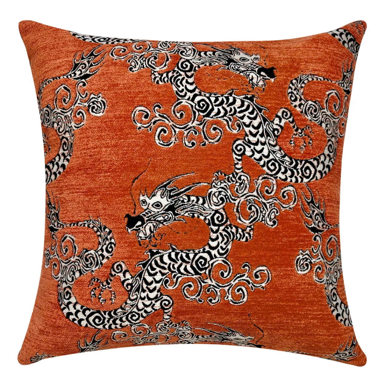 Dragonette Pillow 20" - Orange