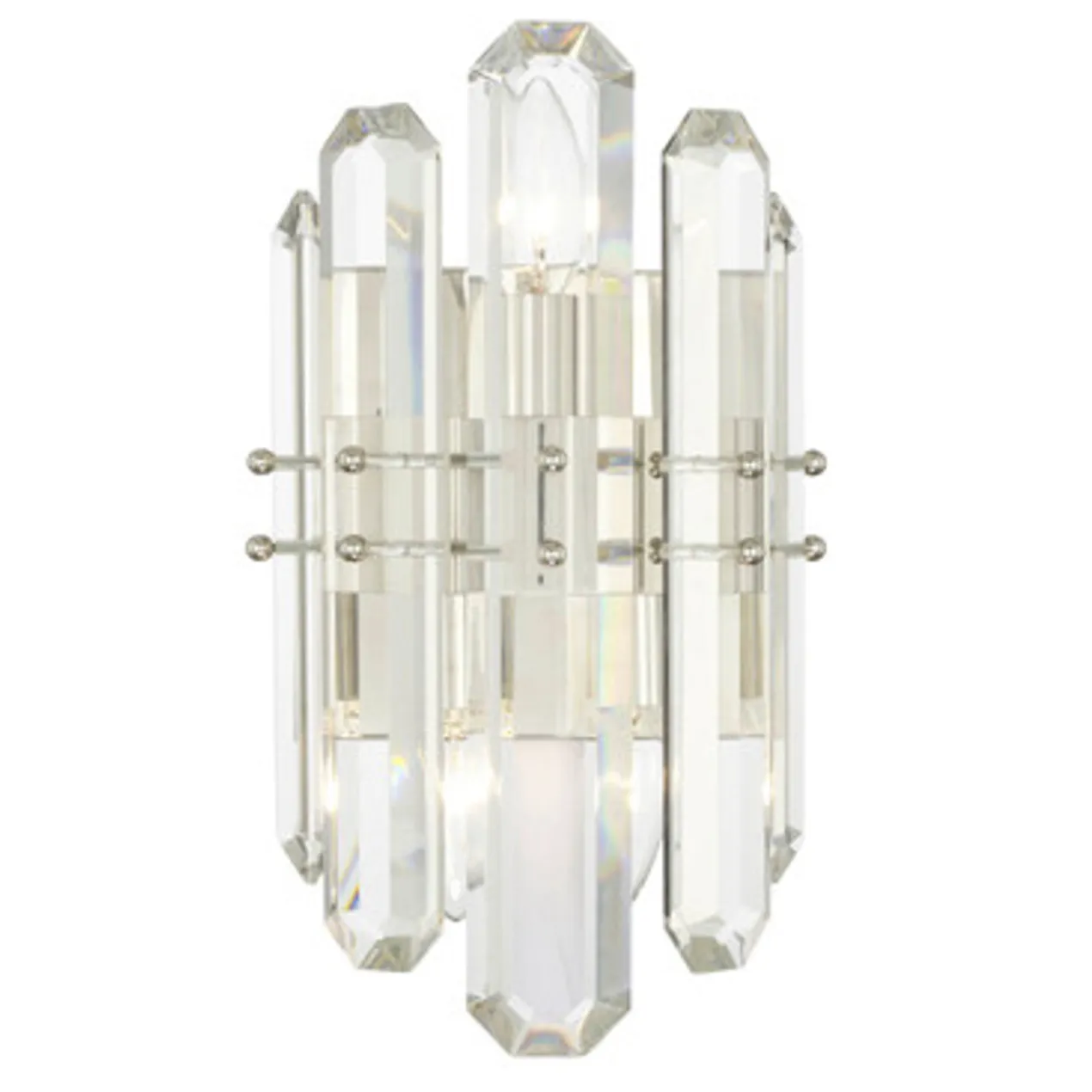 Fallon 2 Light Sconce - Polished Nickel