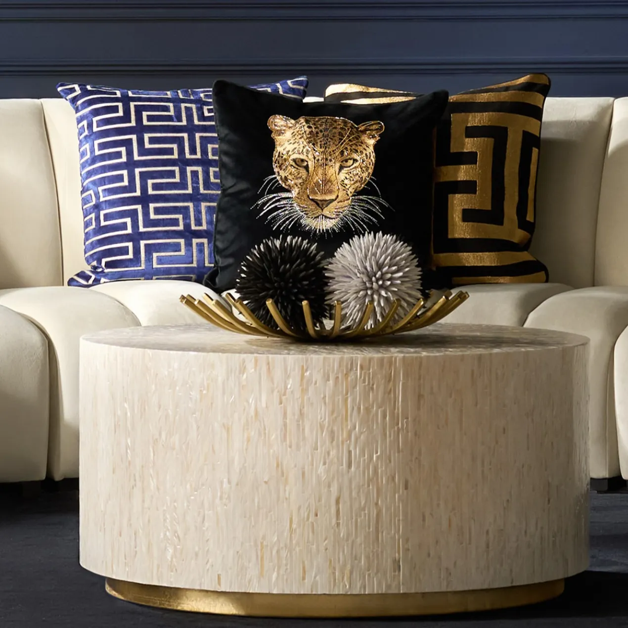 Faux Allium Sphere - Set of 3