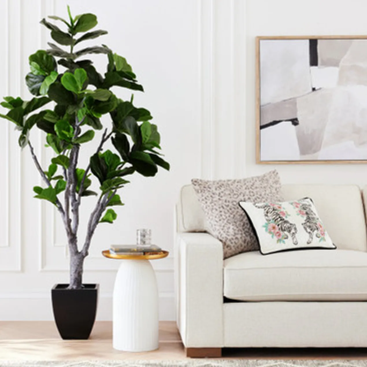 Faux Fiddle Leaf Tree