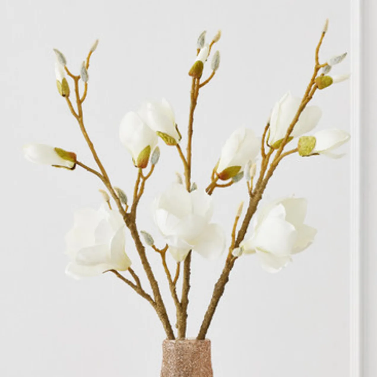 Faux Magnolia Stem - Set of 3