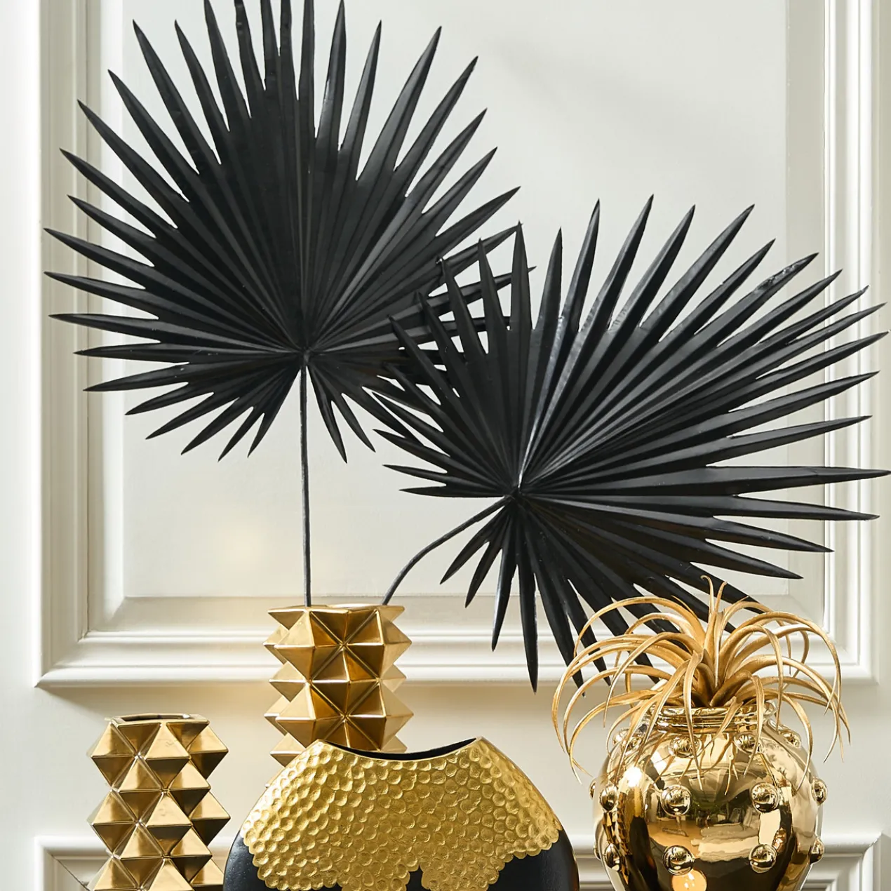 Faux Palm Stem - Set of 3