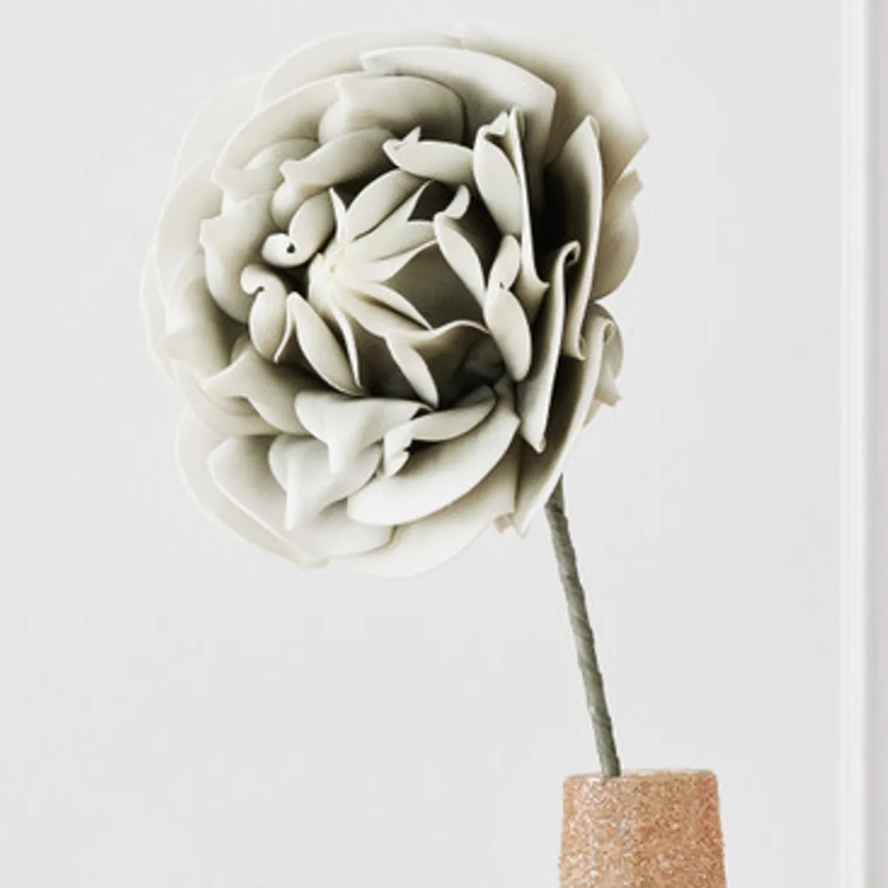 Faux Village Flower - Set of 3