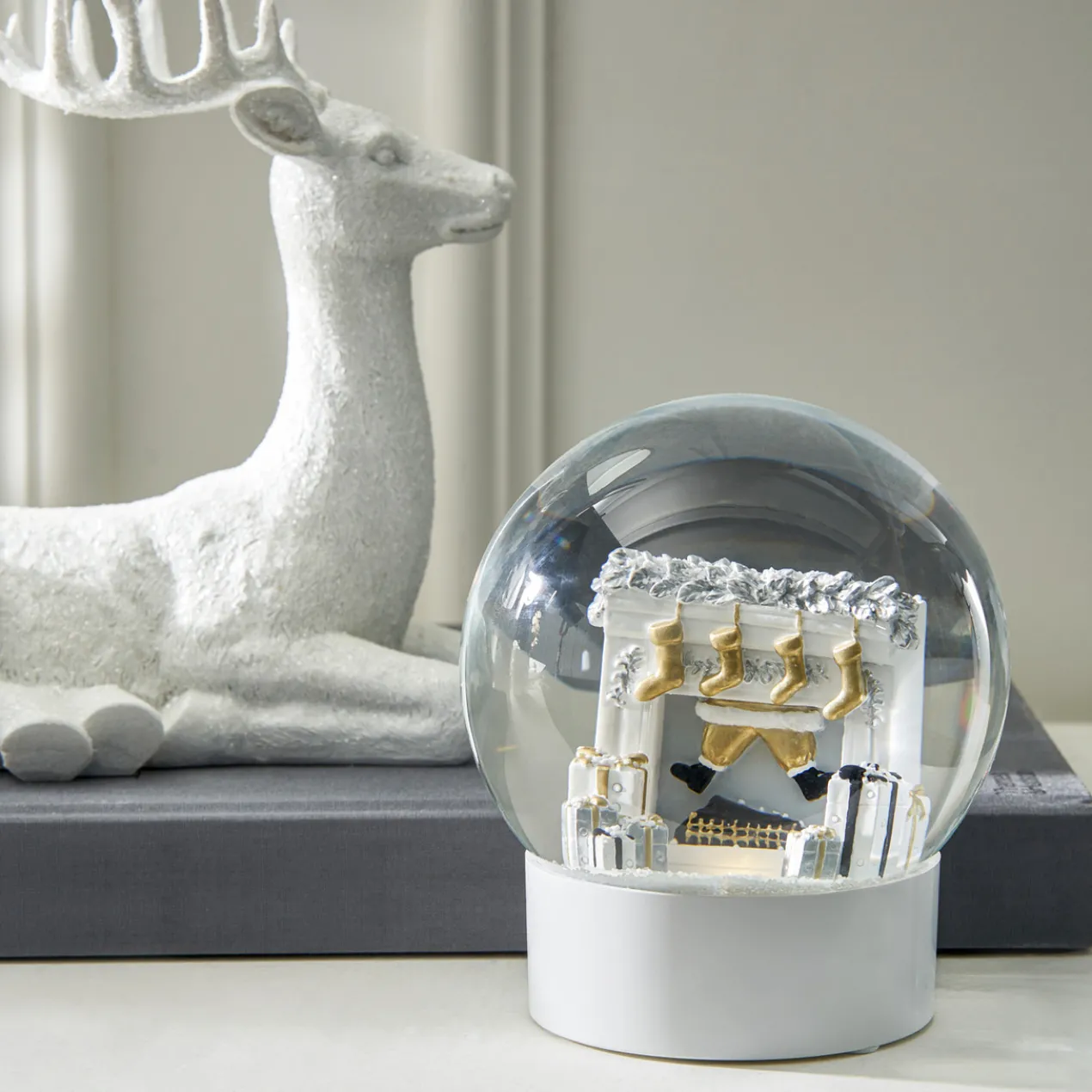 Fireplace Snow Globe