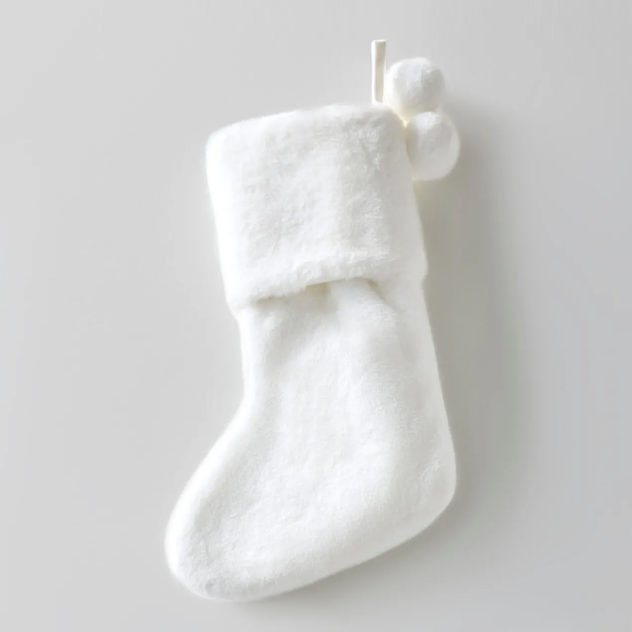 Fur Stocking - White