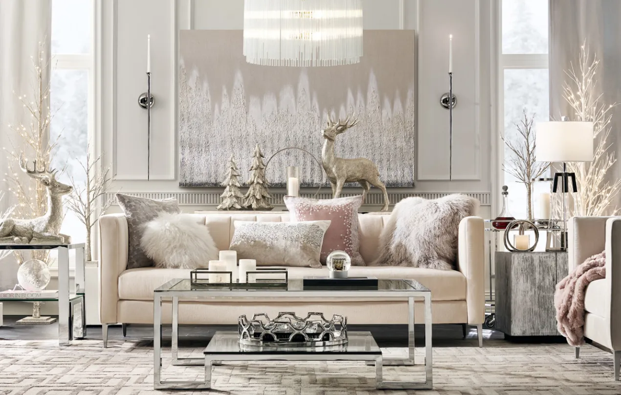 Grace Holiday Pillow 20" - Blush