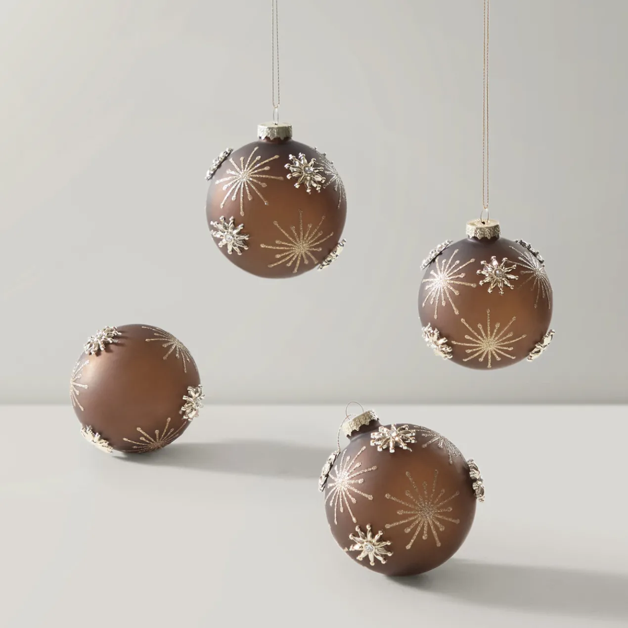 Jeweled Ornament - Set of 4
