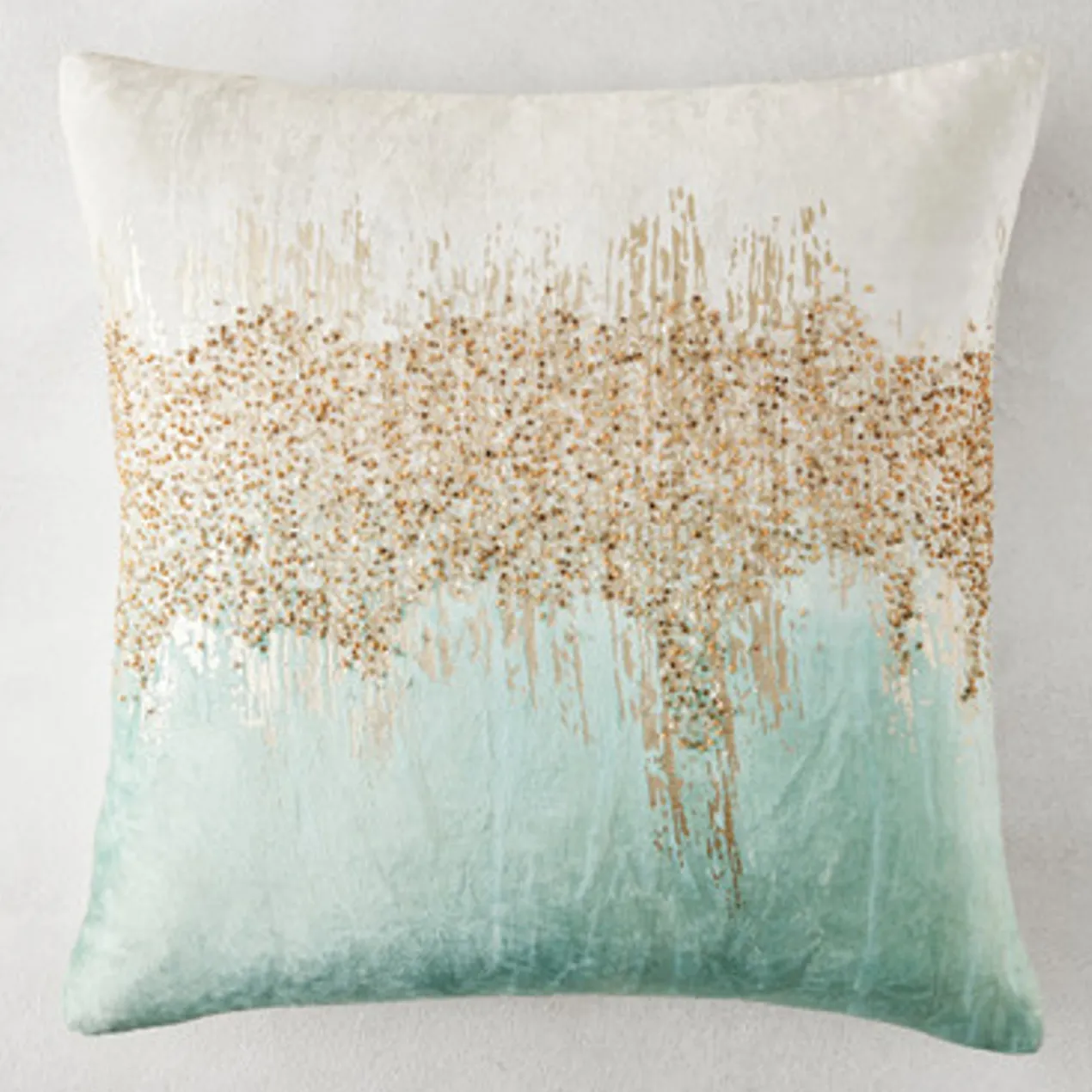 Joie De Vivre Pillow 22" - Aqua