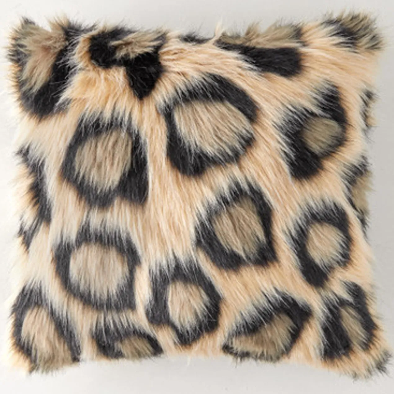 Leopard Pillow 18" - Black