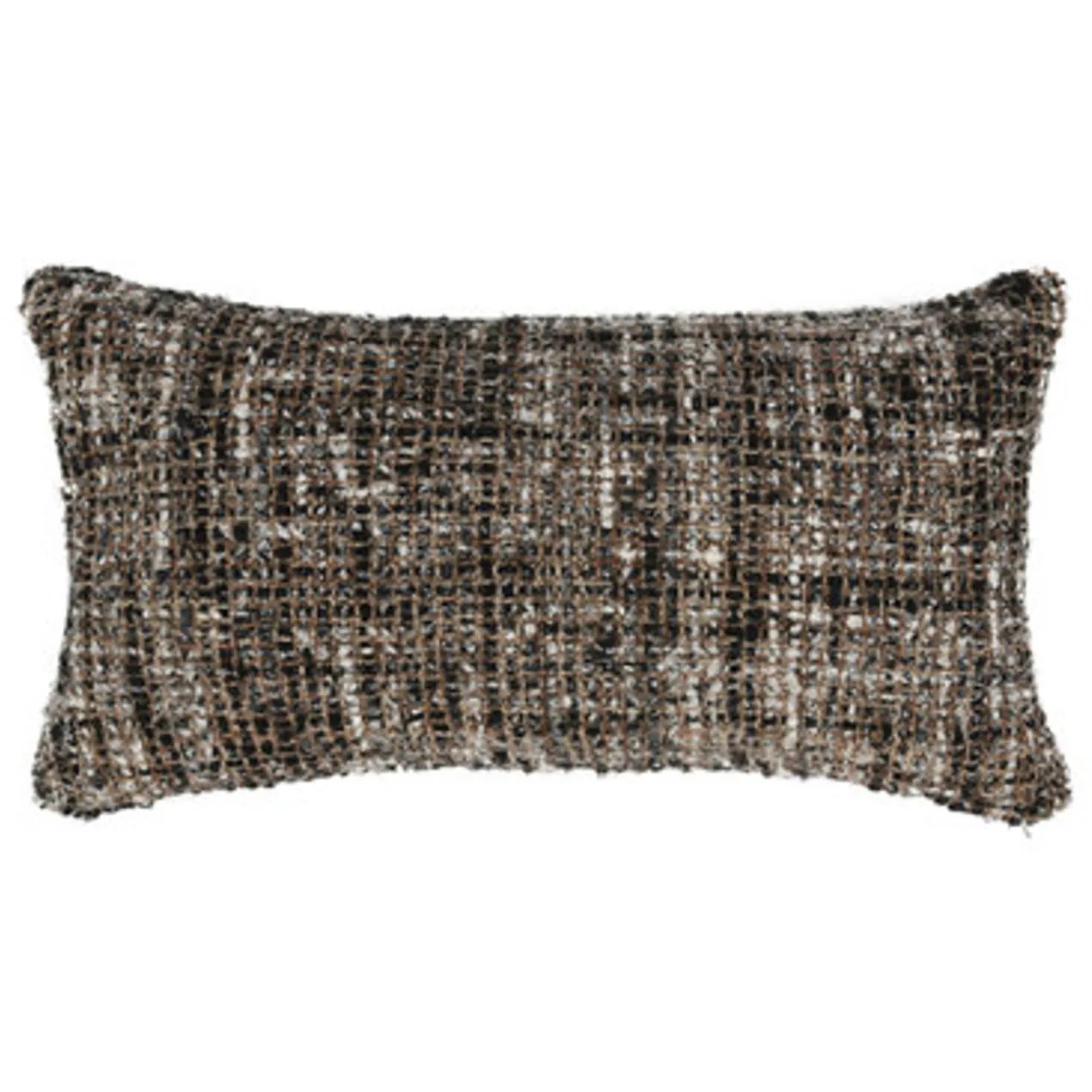 Malek Lumbar Pillow - Black/Ivory