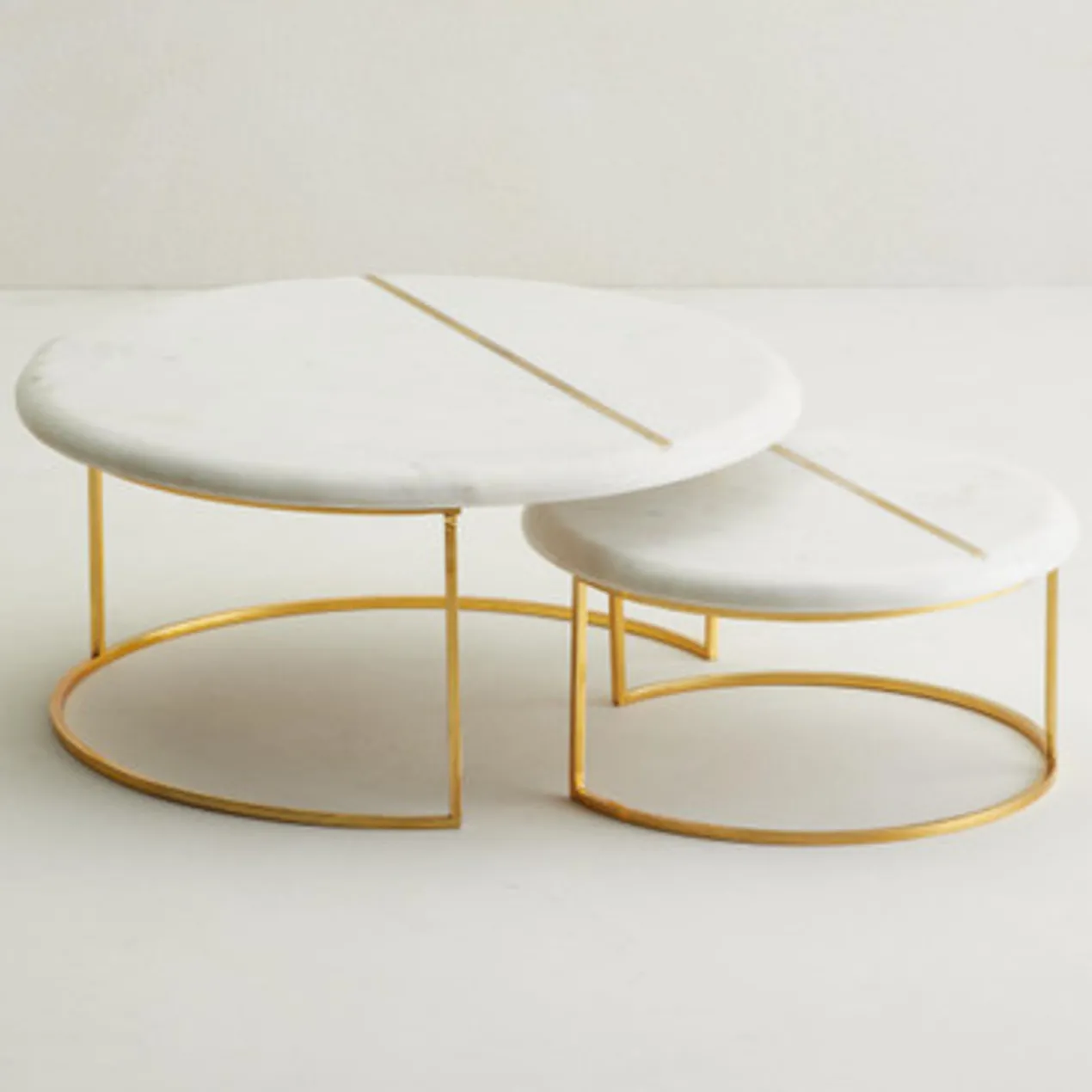 Marble Nesting Trays - Set of 2