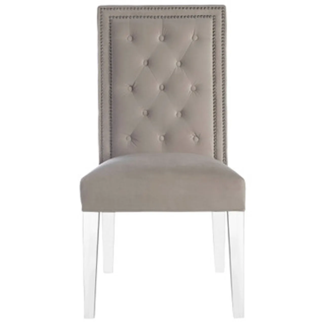 Maxwell Dining Chair With Nailheads - Acrylic