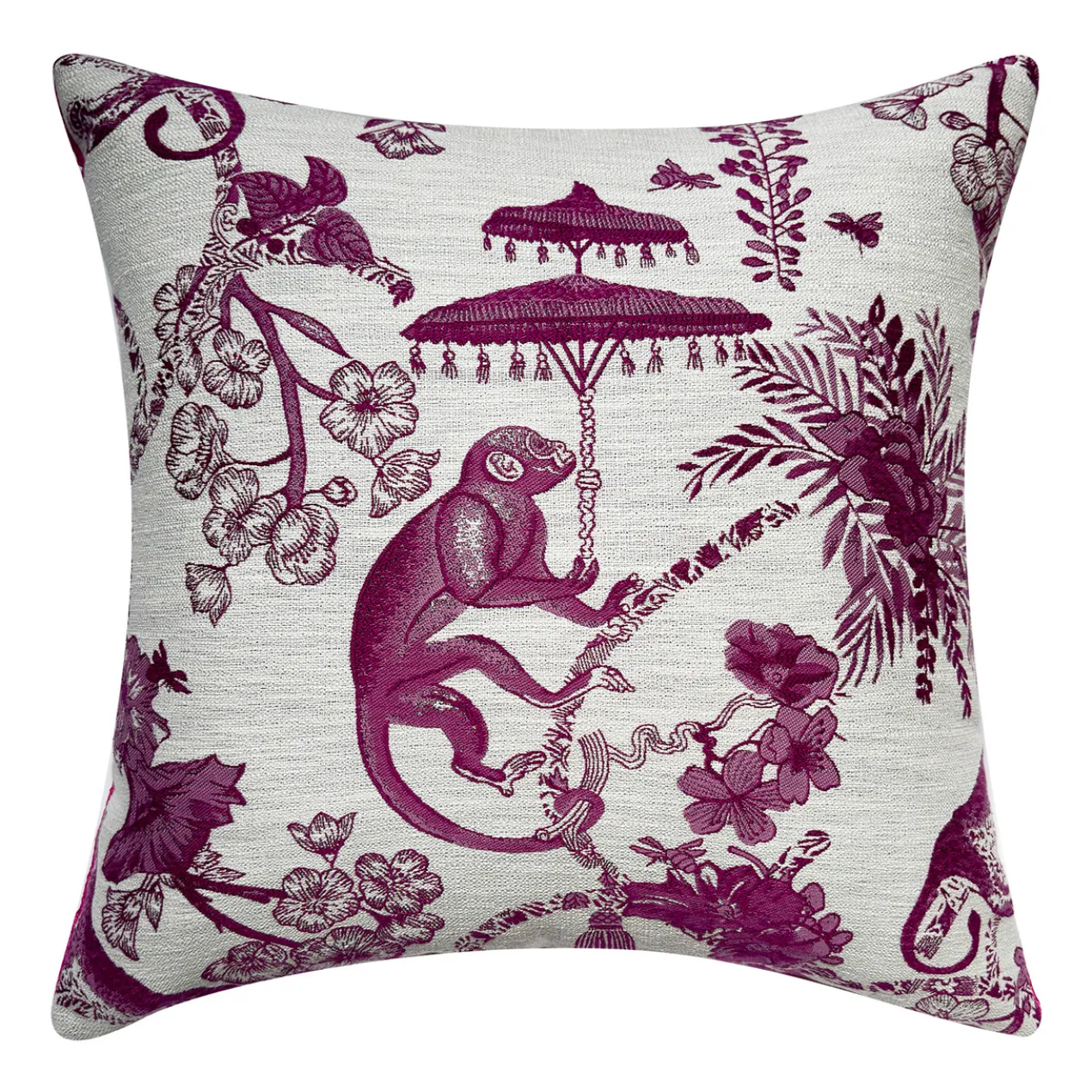 Monkey Pillow 20" - Fuschia