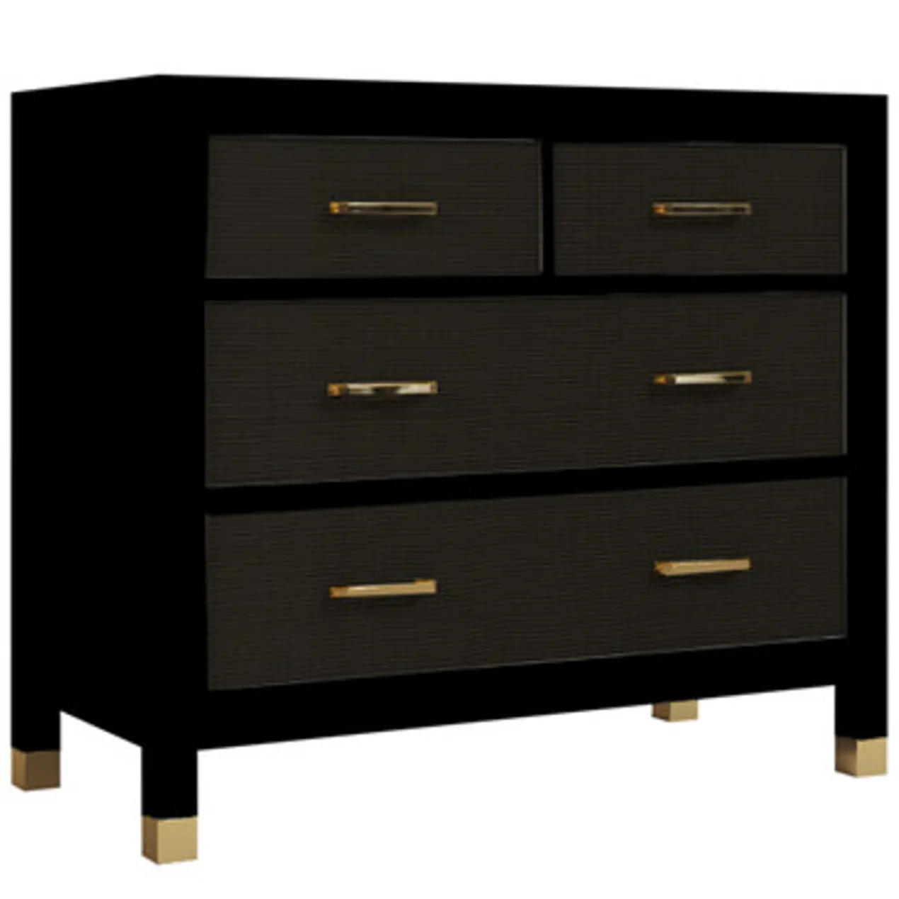 Monterey 4 Drawer Dresser - Black
