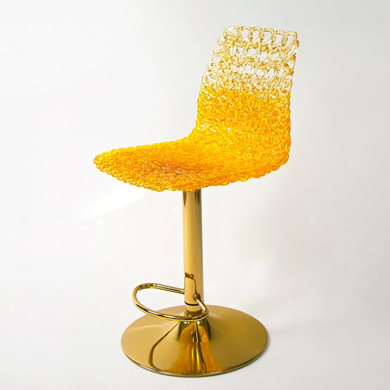 Ocean Blue Weave Bar Stool