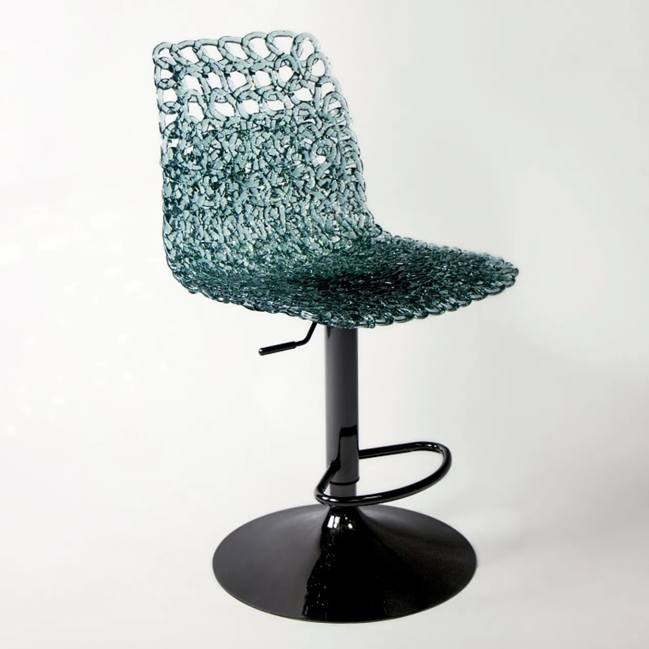 Ocean Blue Weave Bar Stool