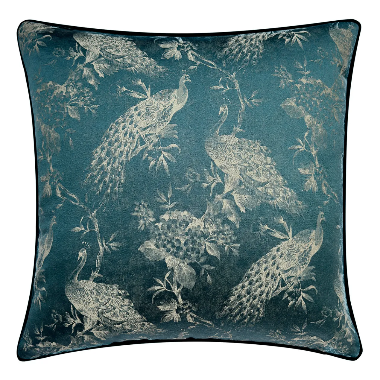 Peacock Pillow 20" - Teal