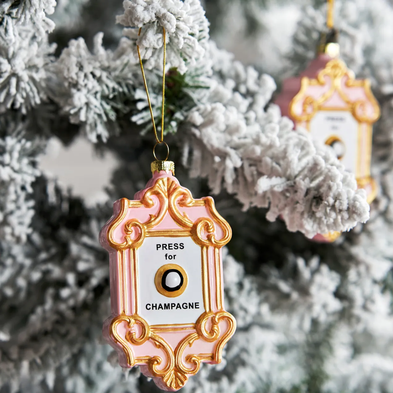 Press for Champagne Ornament