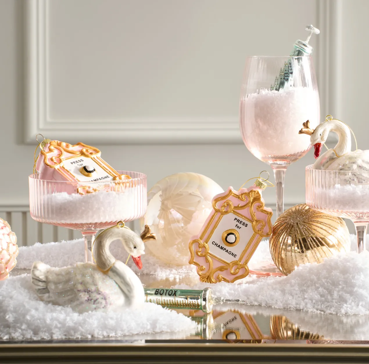 Princess Swan Ornament - Set of 4