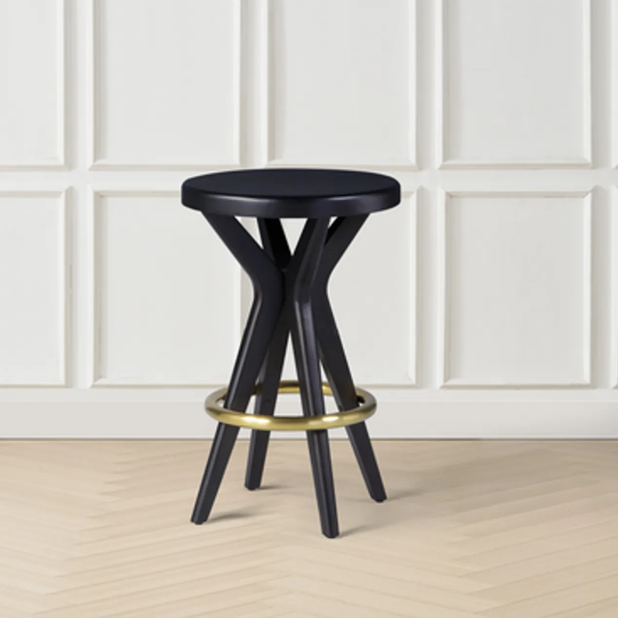 Rolston Counter Stool - Black Gold