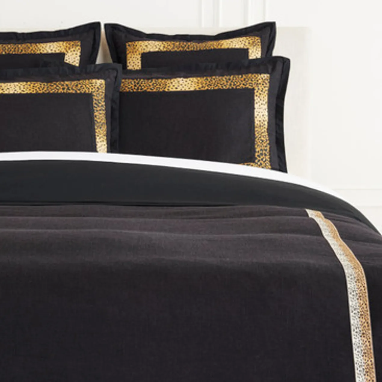 Selena Frame Bedding - Black