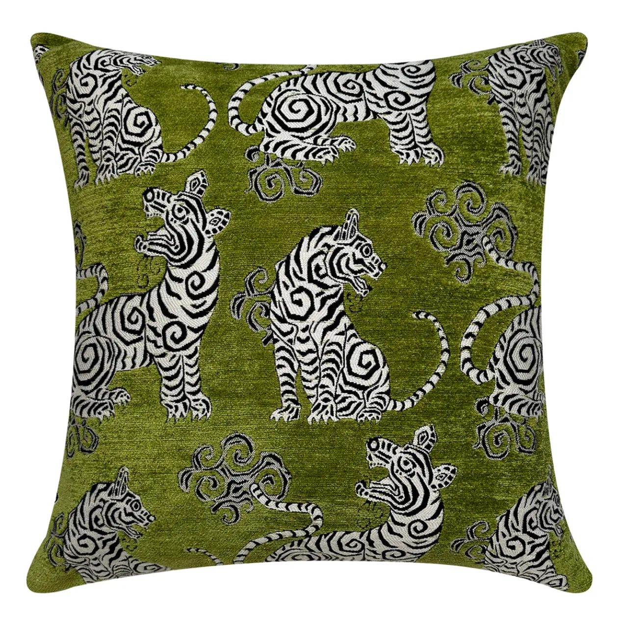 Tigress Pillow 20" - Citron Green