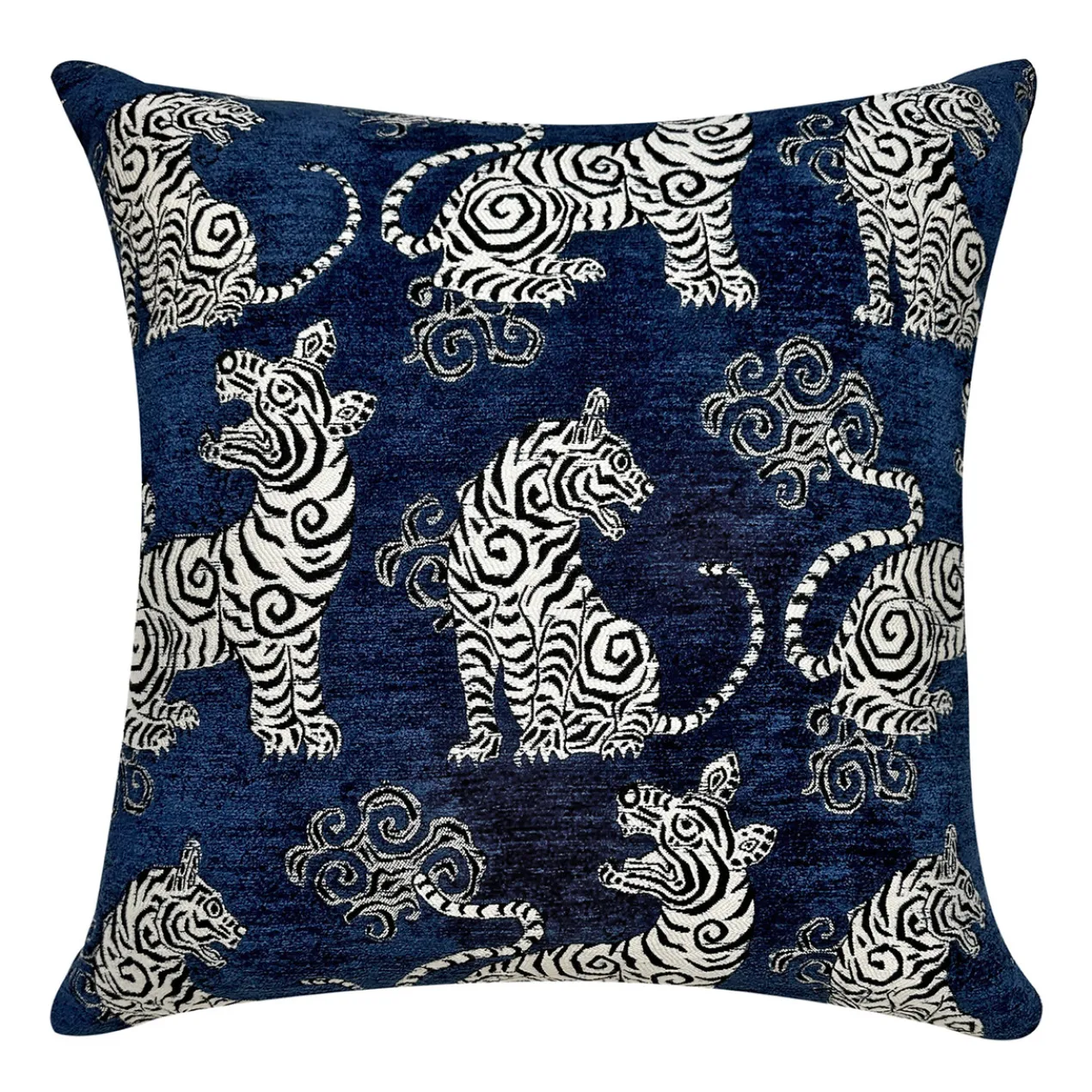 Tigress Pillow 20" - Navy