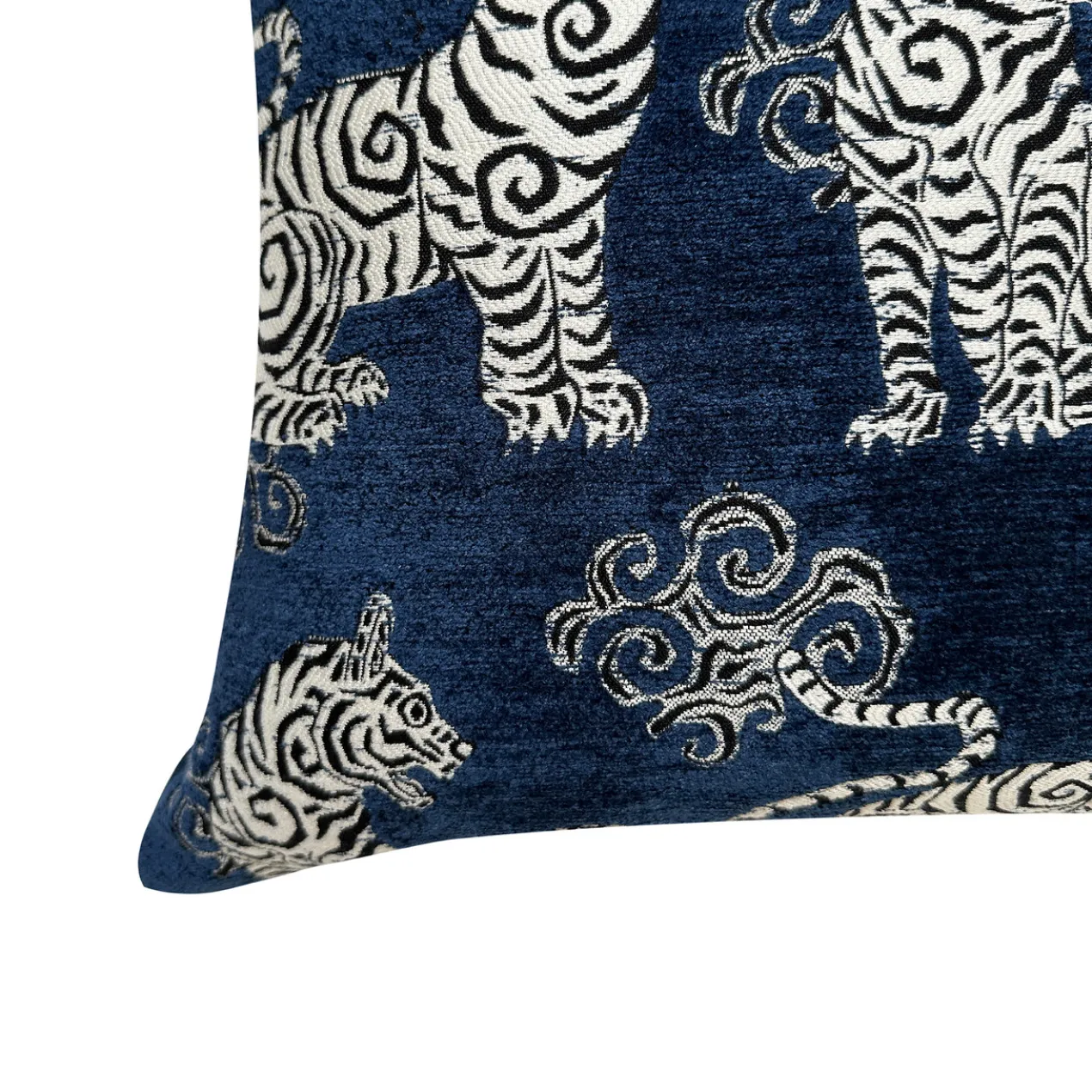 Tigress Pillow 20" - Navy