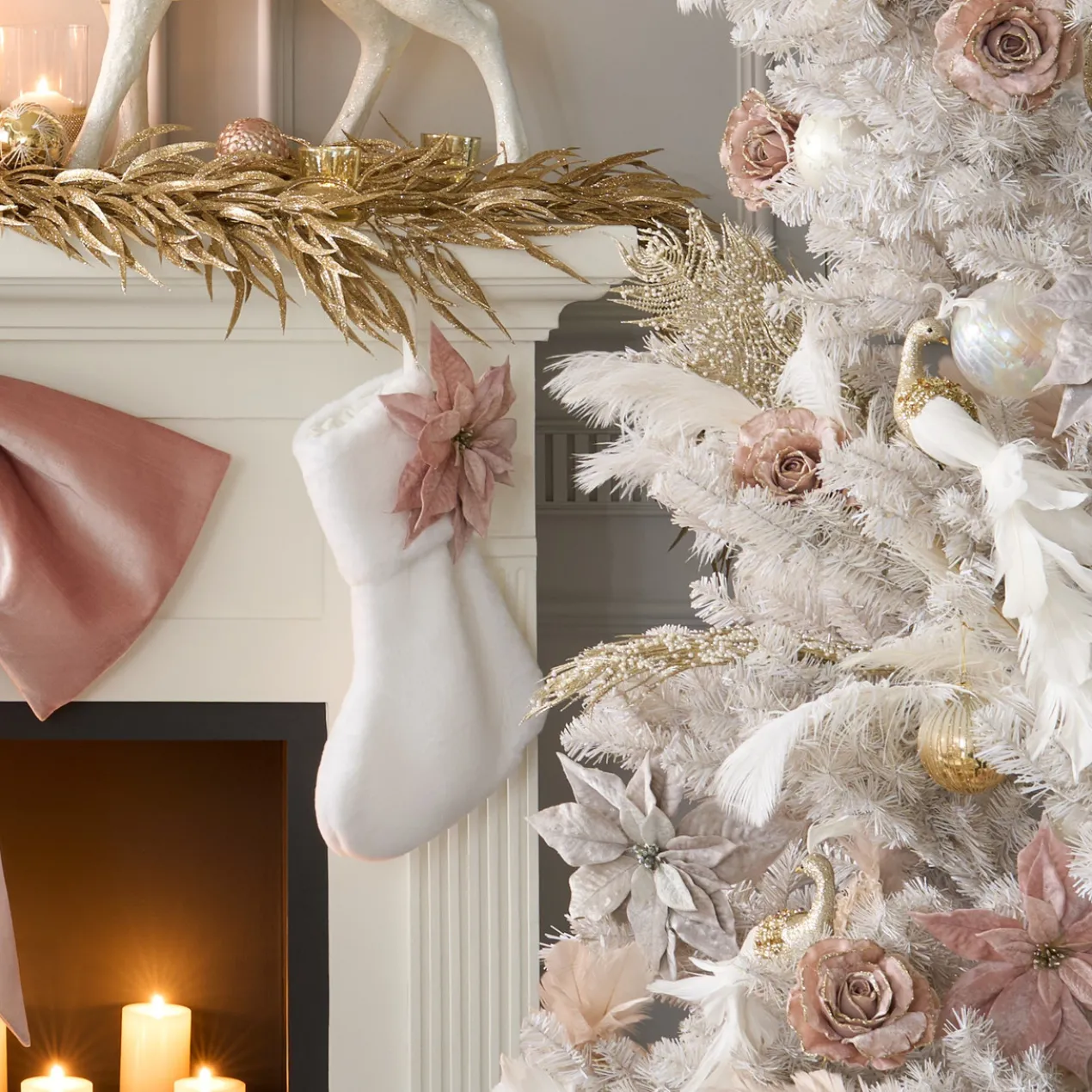 Velvet Rose Clips - Set of 3