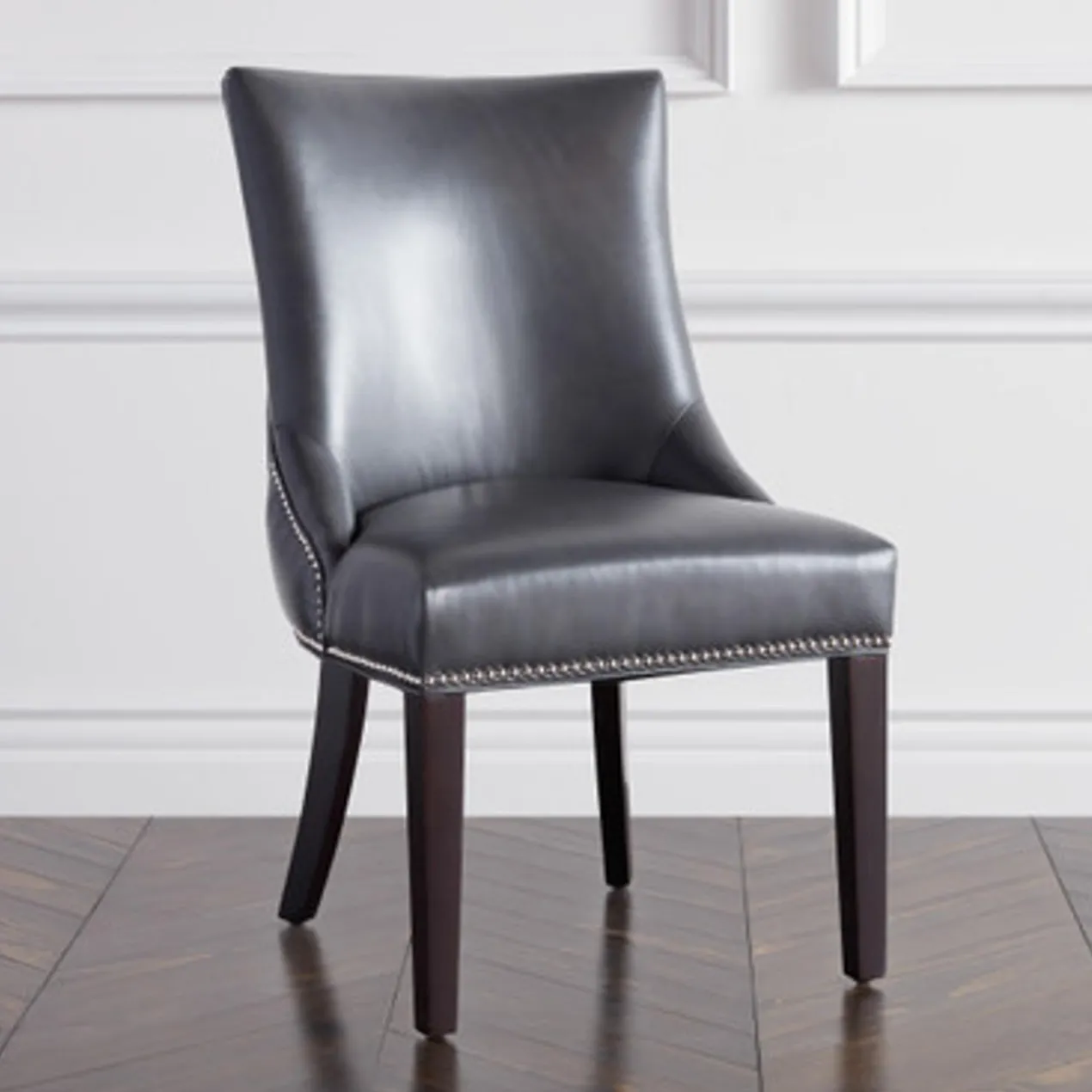 Versailles Leather Dining Chair - Espresso