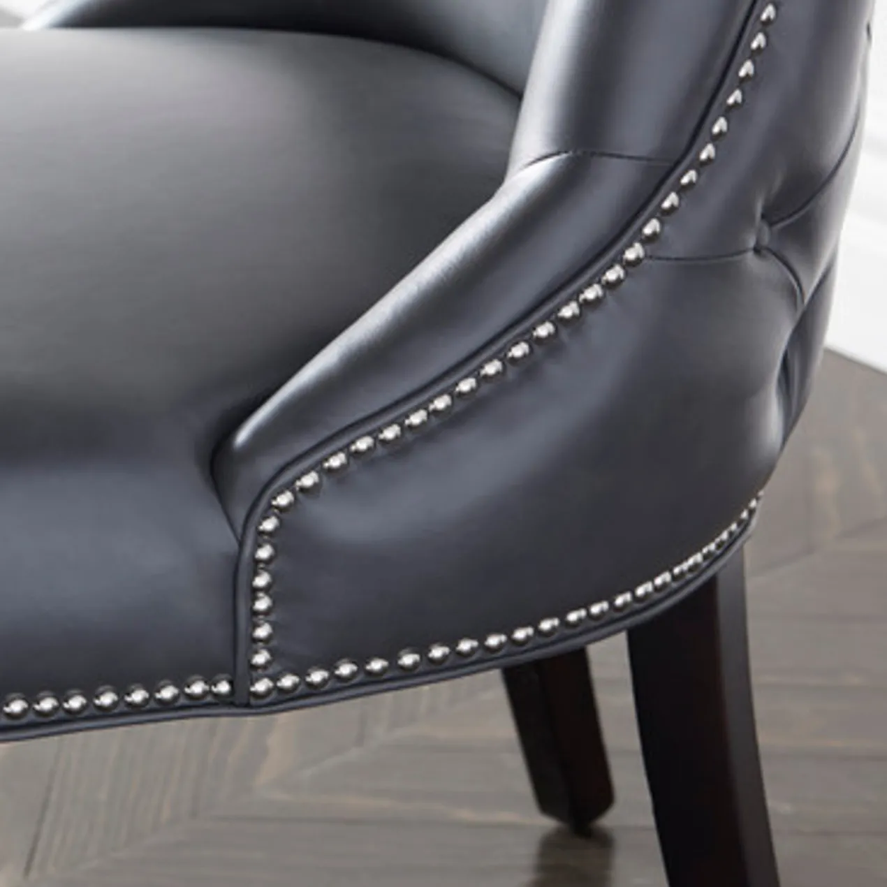 Versailles Leather Dining Chair - Espresso