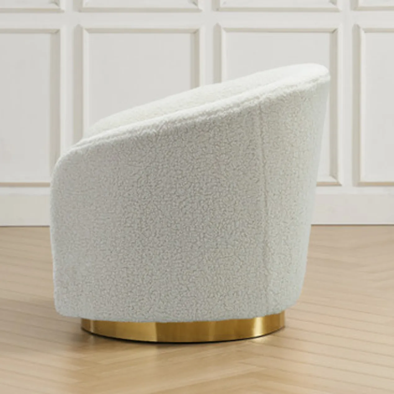 Victoria Swivel Chair - Ivory