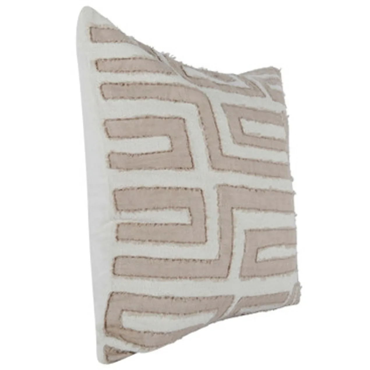 Zane Pillow 22" - Natural/Ivory